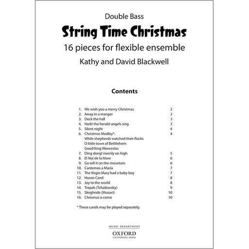 String Time Christmas - Double Bass/Audio Access Online by Blackwell Oxford 9780193528093