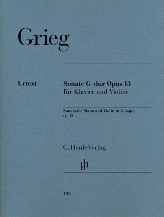 Grieg Violin Sonata in G Major Op 13 Violin/Piano