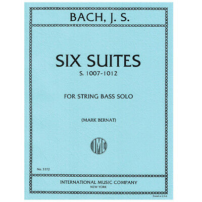 Bach - 6 Suites BWV1007-1012 - Double Bass Solo edited by Bernat IMC IMC337