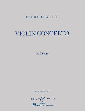 Carter - Violin Concerto - Full Score Boosey & Hawkes 48001292