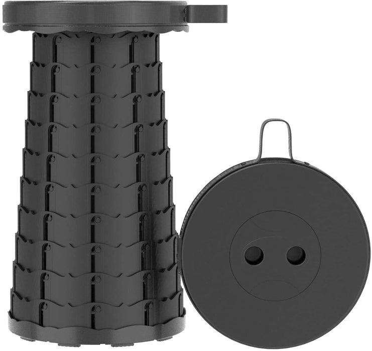 Cello Stool - Round Plastic Adjustable 6.5-44.5cm, Black