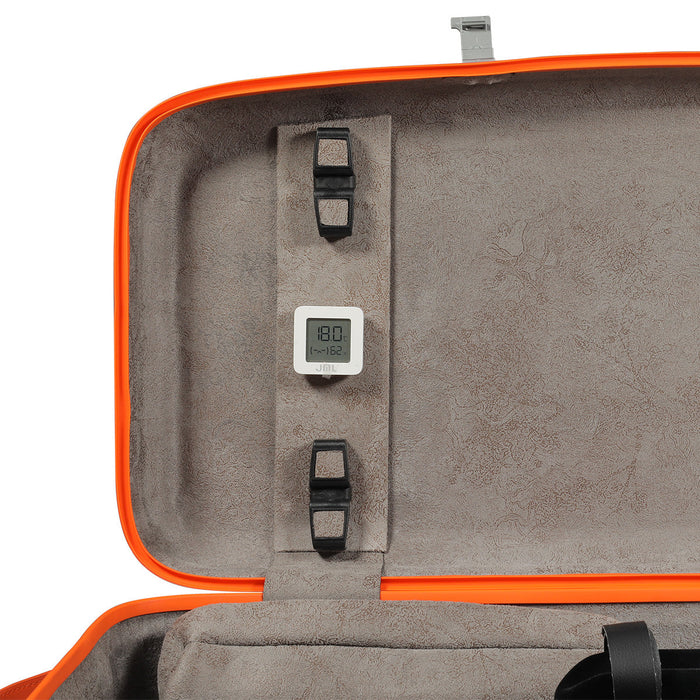 JML Carbon Fibre Adjustable 2.3 Oblong Viola Case White/Orange 15-16.5"