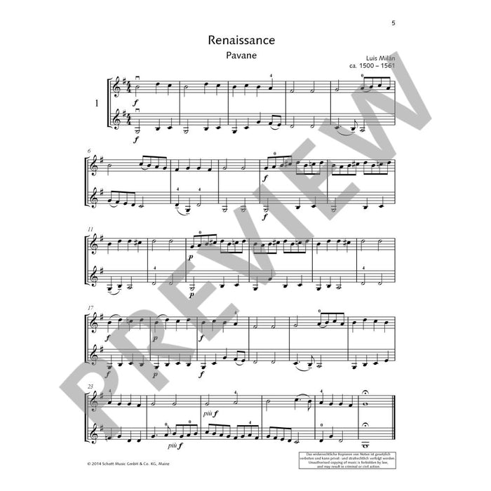 Duets for Fun - 2 Violins arranged by Mohrs Schott ED23342