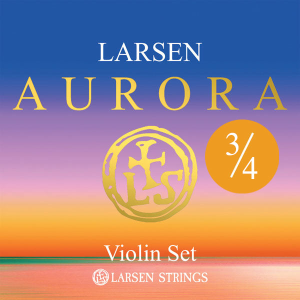 Larsen Aurora Violin String Set Medium 3/4