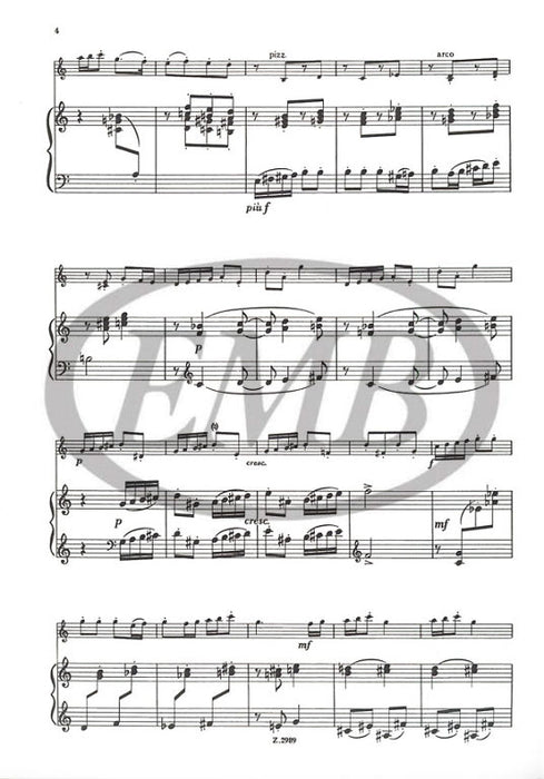 Farkas - Burrattinata - Violin/Piano Accompaniment EMB Z2989