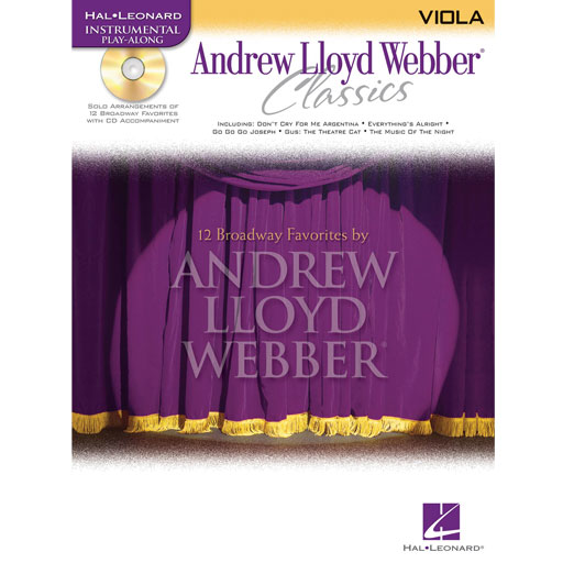 Andrew Lloyd Webber Classics - Viola/CD Play-along Hal Leonard 841834