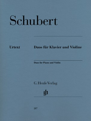 Duos for Piano and Violin - Franz Schubert - Violin G. Henle Verlag