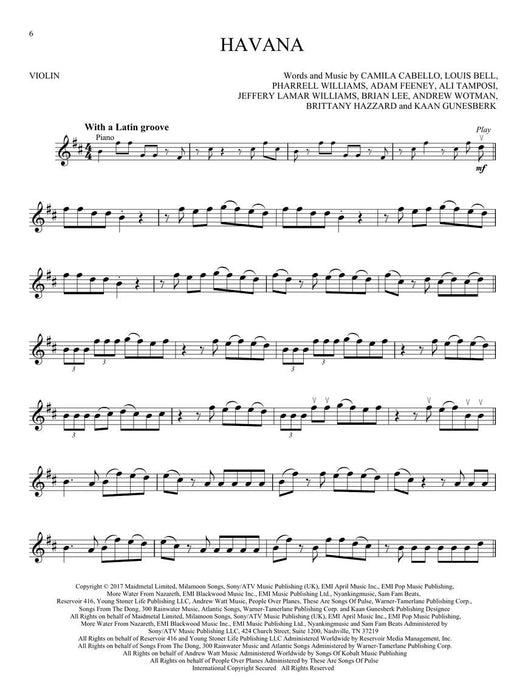 12 Hot Singles for Violin/OLA - Hal Leonard 298583