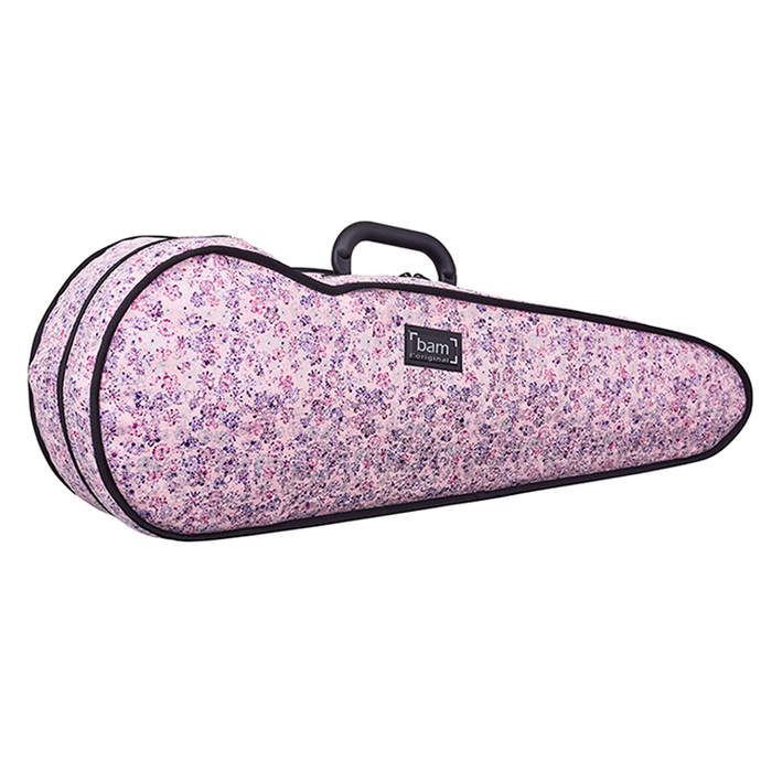 BAM Hoodie for Hightech Contoured Violin Case Rose Pink Flowers — The