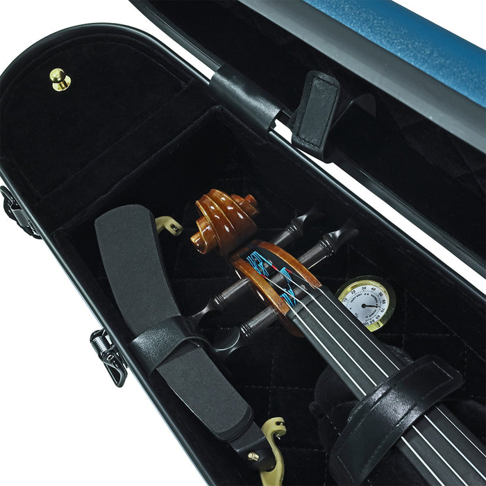 ART Shaped Violin Case 4/4-3/4 Ocean Blue Blue