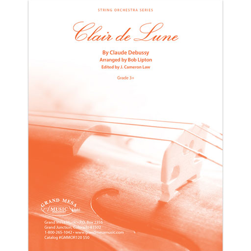 Debussy Clair de Lune String Orchestra Grade 3 Score/Parts arrange — The Sydney String Centre