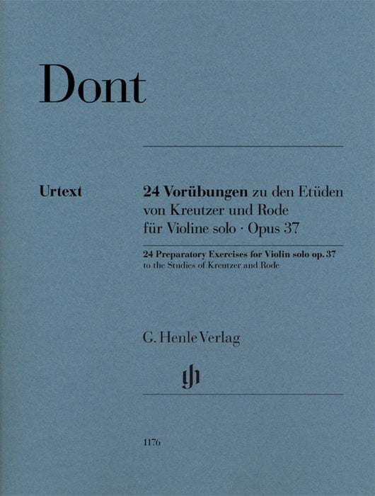 Dont 24 Preparatory Exercises for Violin Op 37
