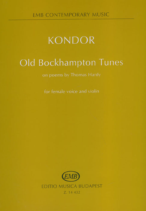 Kondor - Old Bockhampton Tunes - Female Voice/Violin EMB Z14432
