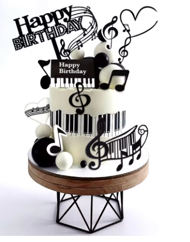 Cake Decorations with a Music Theme