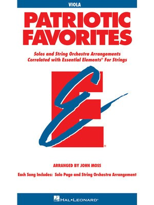 Patriotic Favorites for Strings - Viola Book - Viola John Moss Hal Leonard