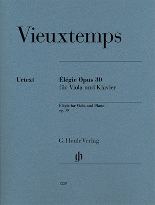Elegie Op. 30 - for Viola and Piano - Henri Vieuxtemp - Viola G. Henle Verlag