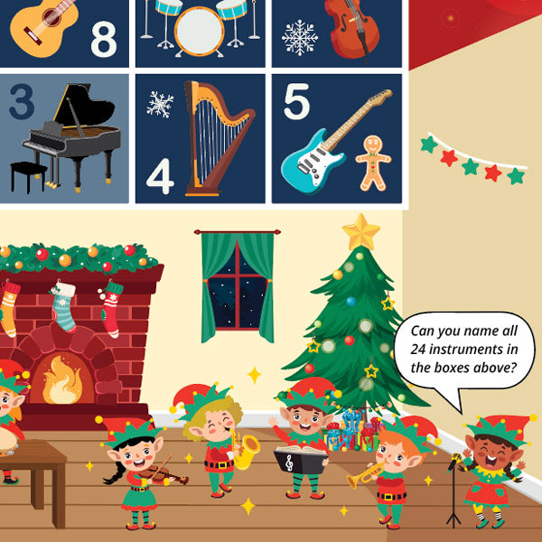 Santas Workshop A3 Music Practice Chart by Musically Gifted