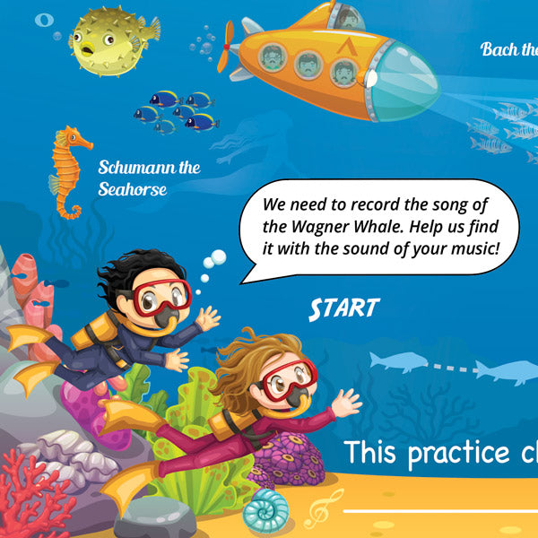 Mission to La Mer A3 Music Practice Chart by Musically Gifted