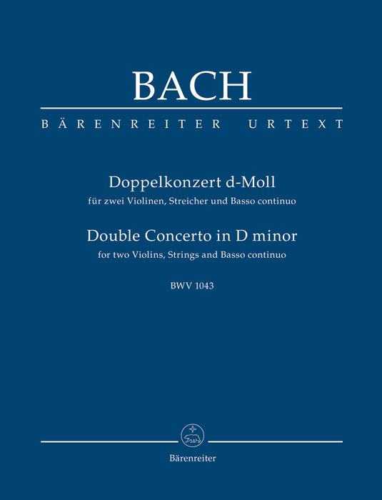 Bach - Double Concerto in Dmin BWV1043 - Violin Duet/Piano Barenreiter BA5188A