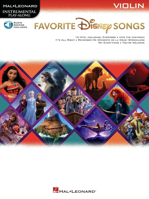 Favourite Disney Songs - Violin/Audio Access Online Hal Leonard 369123