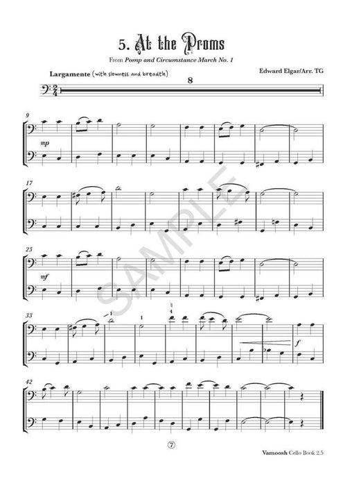 Vamoosh Cello Book 2.5 - Cello/Audio Access Online by Gregory Vamoosh Music VAM27