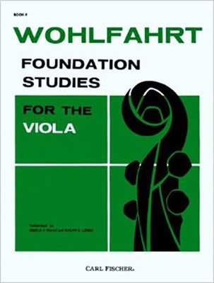 Wohlfahrt - Foundation Studies Book 2 - Viola with DVD, edited by Barton Pine Fischer O2660X