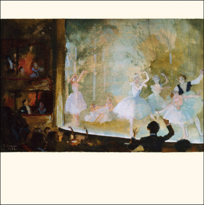 Greeting Card - The Russian Ballet by Konstantin Somov