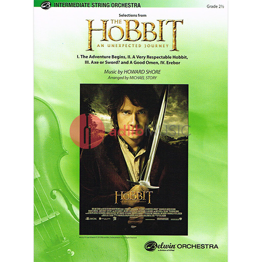 THE HOBBIT AN UNEXPECTED JOURNEY SEL SO GR2.5 - SHORE HOWARD - Alfred Music