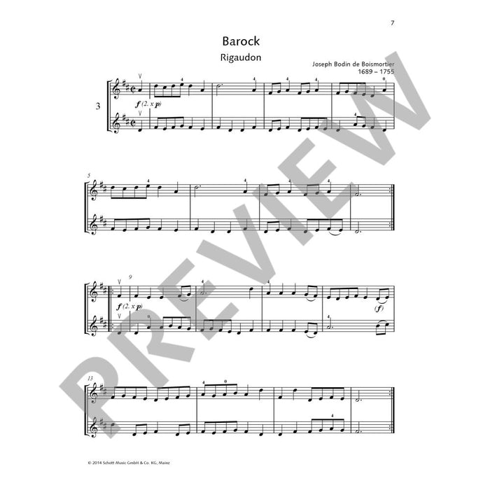 Duets for Fun - 2 Violins arranged by Mohrs Schott ED23342