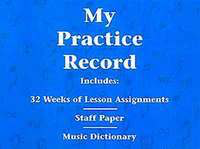 My Practice Record - Practice Book Blue Hal Leonard 296046