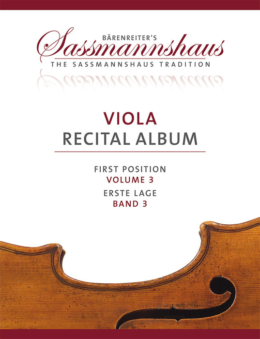 Sassmannshaus Viola Recital Album Volume 3