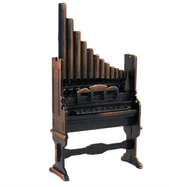 Organ Pencil Sharpener Die-Cast Antiqued Finish