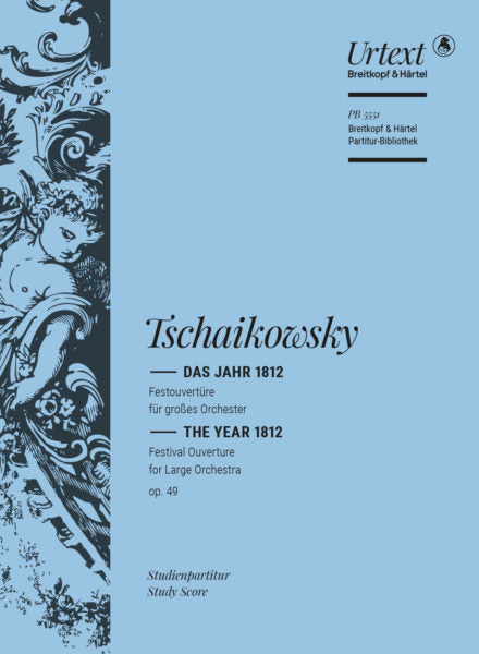 Tchaikovsky - The Year 1812 Festival Overture Op49 - Large Full Orchestra Violin 1 Parts Breitkopf OB5528VLN1
