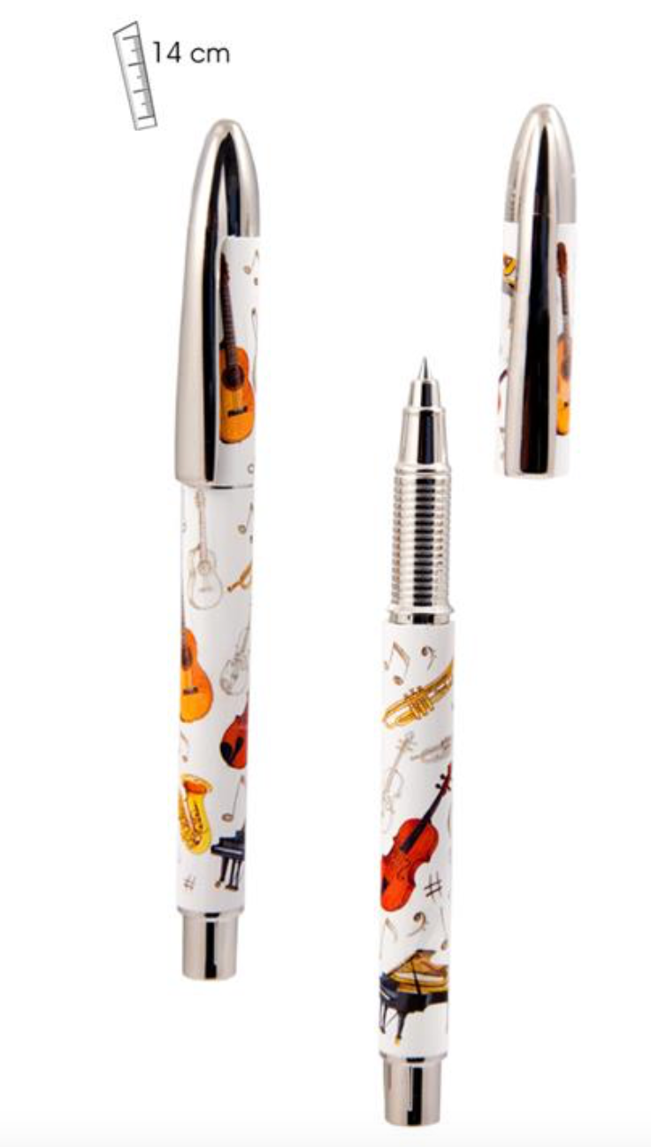 Musical Instruments Pen - Blue Ink — The Sydney String Centre