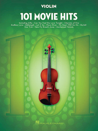 101 Movie Hits - Violin Solo Hal Leonard 158094