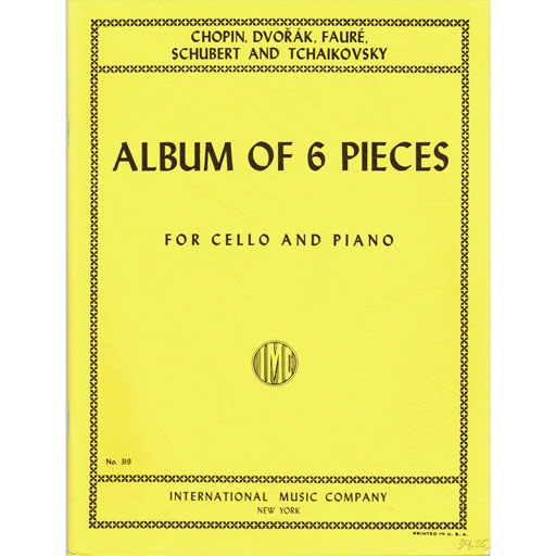 Album of 6 Pieces - Cello/Piano Accompaniment IMC IMC319 — The Sydney ...