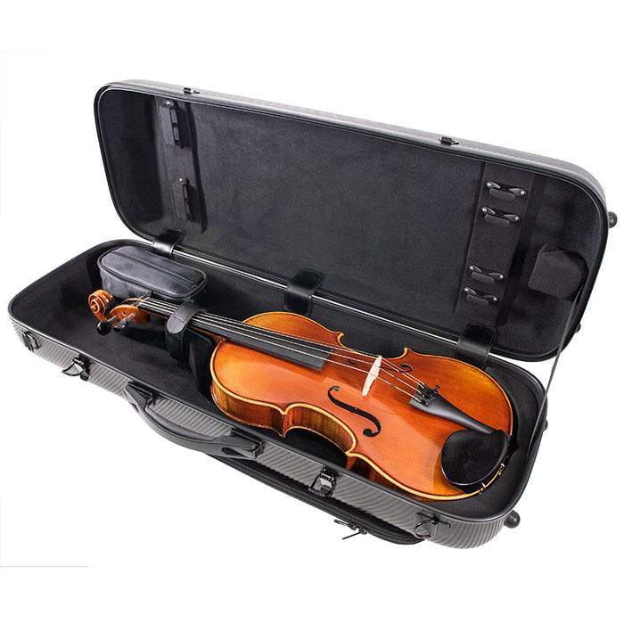 Viola Case - Kreisler PC Oblong Adjustable, Braided Black
