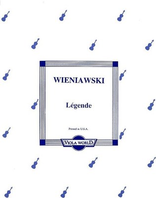 Wieniawski - Legende - Viola/Piano Accompaniment arranged by Arnold Viola World VWP000045