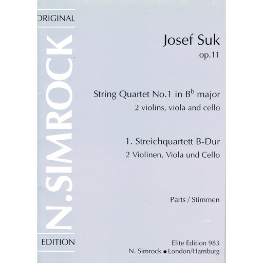 Suk - String Quartet #1 Op11 in Bbmaj - String Quartet Elite M221100443