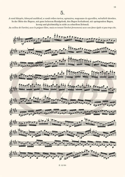 Hubay - 6 Etudes Op63 - Violin Solo EMB Z12191