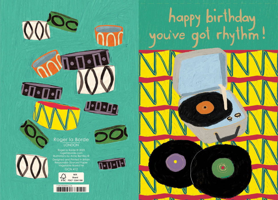 Greeting Card - Happy Birthday You've Got Rhythm