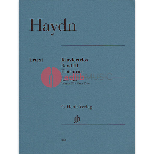 Haydn - Piano Trios Volume 3 - Flute or Violin/Cello/Piano Trio Henle HN284