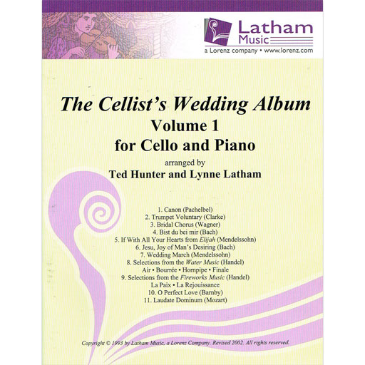 Cellist's Wedding Album Volume 1 - Cello arranged by Hunter Latham 17730067