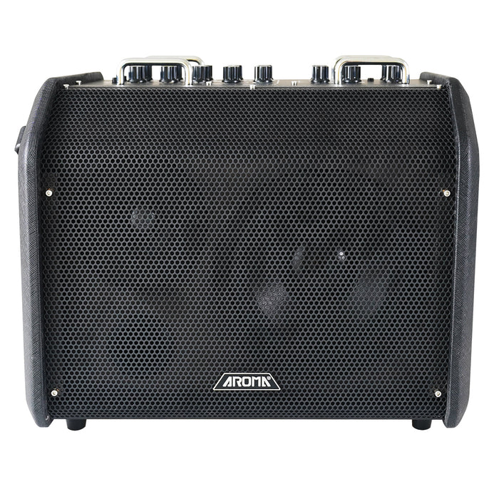 Aroma 80W Acoustic Guitar Rechargeable Amplifier [AG80A]