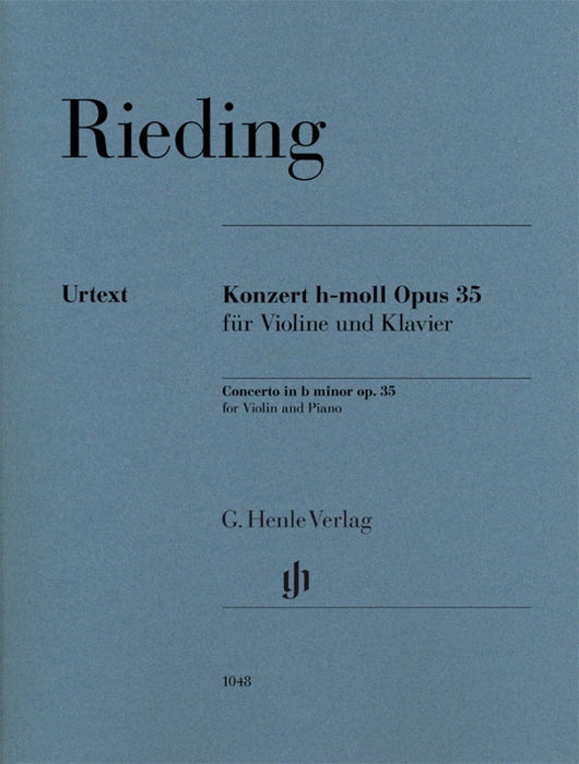 Rieding Violin Concerto in B Minor Op 35 Vln/Pno