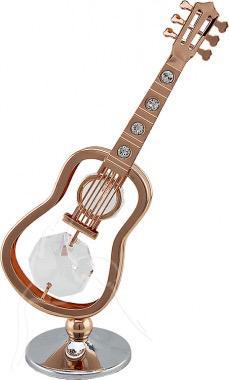 Crystocraft rose gold guitar. Gift Boxed.