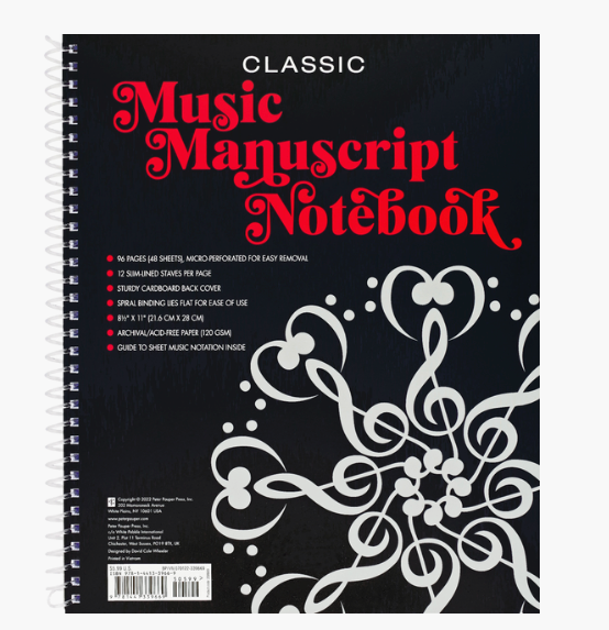 Music Script Book Music Manuscript Book — The Sydney String Centre