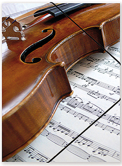File with elastic band - violin.