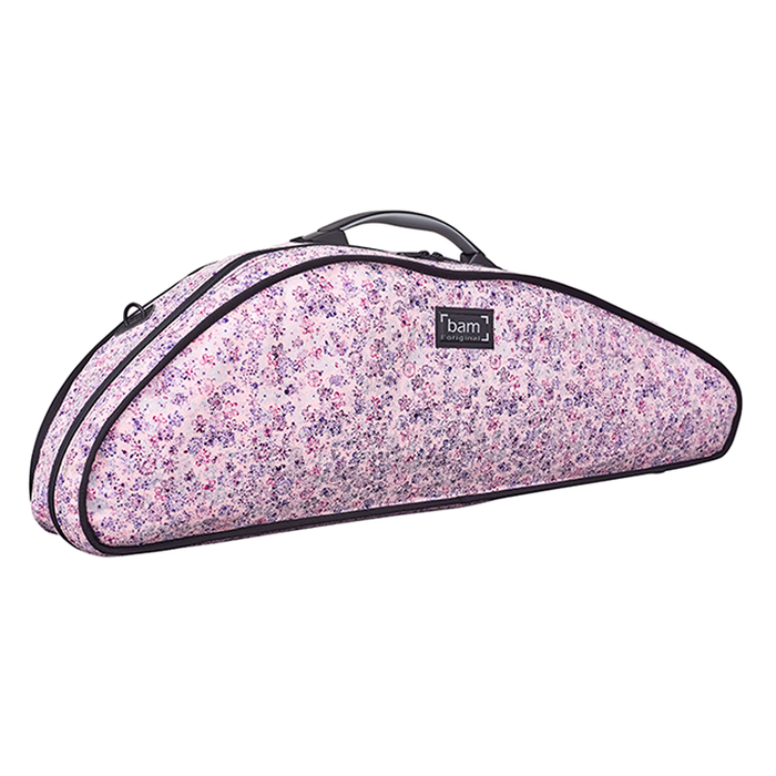 BAM Hoodies for Hightech Slim Violin Case Rose Pink Flowers 4/4 — The