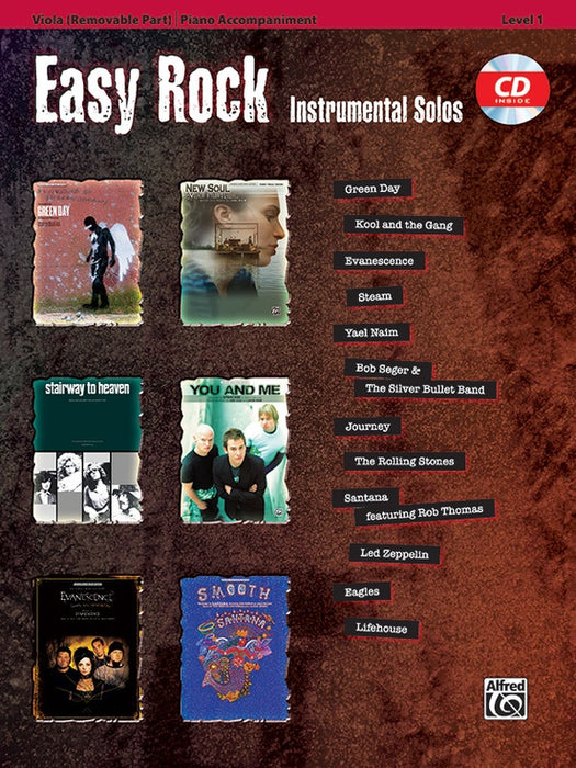 Easy Rock Instrumental Solos Level 1 - Viola/CD Alfred 32618